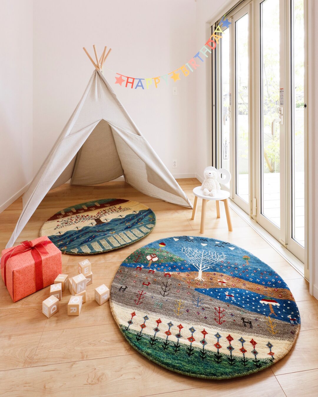 床以外もOK!ギャッベの自由な使い方