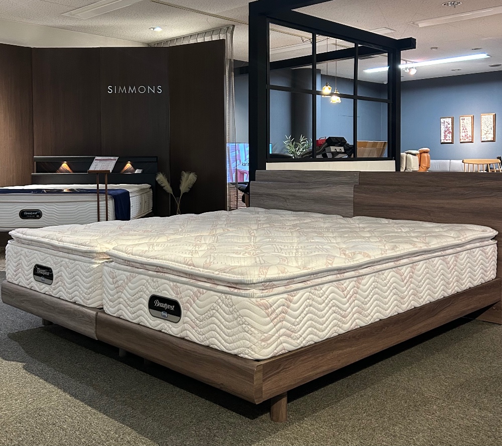 別々の硬さで好みの違いを解決。シングルベッド2台で快眠生活